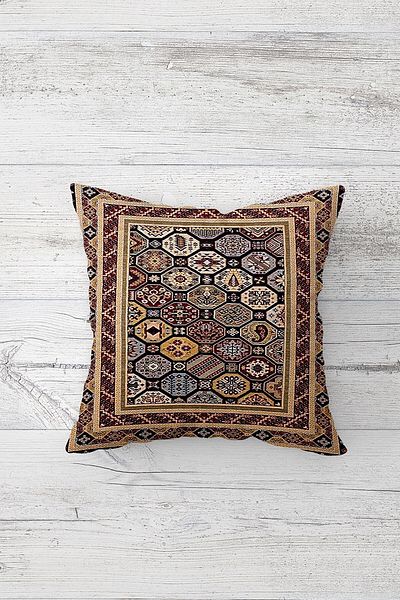 on the clouds Motiv etnic Kilim Față de pernă cu fermoar ascuns pe o singură față Husă de pernă pentru scaun