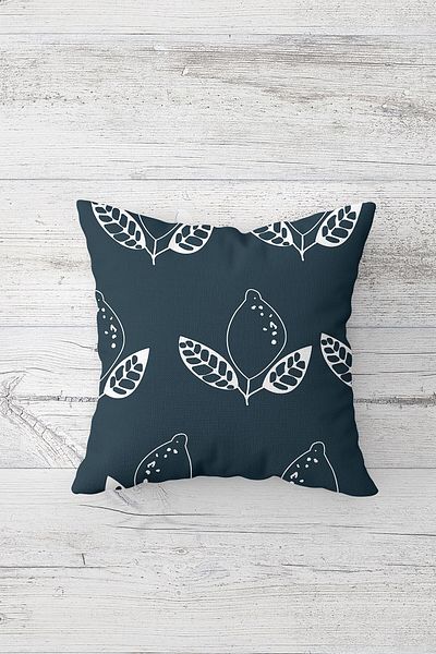 on the clouds I?Nordic Bohemian Leaf Pattern Imprimat pe o parte Husă de pernă pentru canapea cu fermoar ascuns
