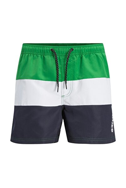 Jack & Jones Swim Shorts - Green - Colorblock