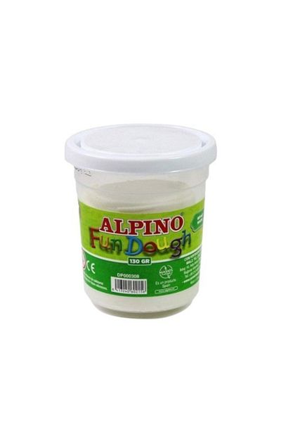 Alpino Çocuk Alpino Play Dough 130 Grams White Play Dough