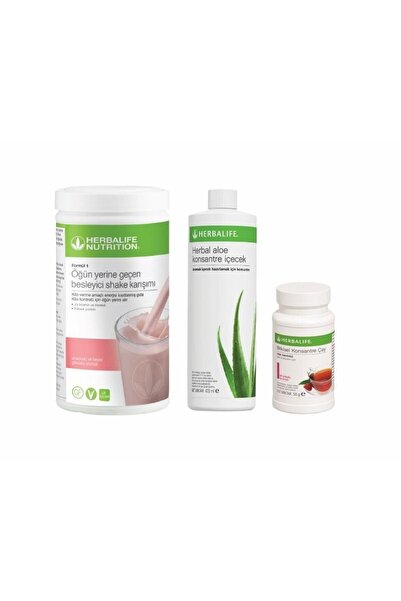 Herbalife Hızlı Kilo Verme Seti (1 Shake Ahududulu Çay Ve Aloe)