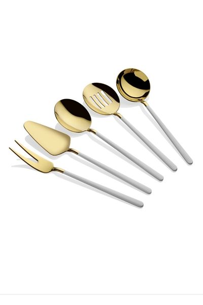 BRONDOFF B Bahama White Gold 5 Piece Table Sauce Set