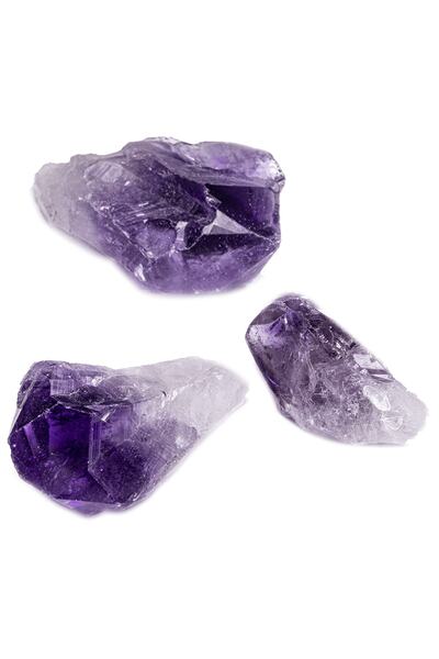 Tesbih Atölyesi Sertifikalı Ham Doğal Ametist Taşı Kütle - Diş (3-4 Cm)