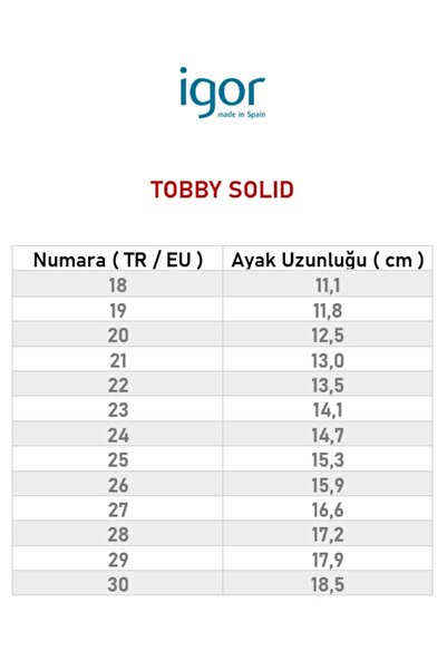 IGOR Tobby Solid Çocuk Sandalet Okyanus