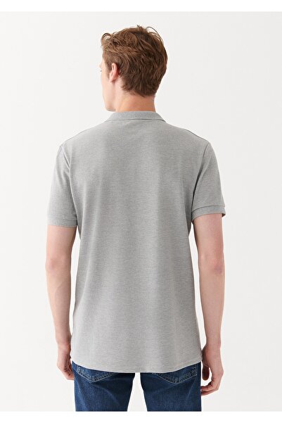 Mavi Gri Polo Tişört Regular Fit / Normal Kesim 8804328386