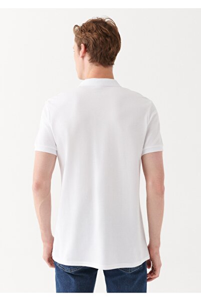 Mavi Λευκό μπλουζάκι Polo Regular Fit / Normal Cut 88043620