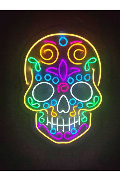 dekoraven Kurukafa Neon Led Tasarım Kafe Neon Dekoratif Neon Renkli Neon Tabe...