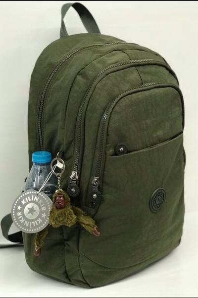 NEMO GROUP Haki Sırt Çantası Klinkır Su Geçirmez Okul Çantası 14 Inç Laptop S...