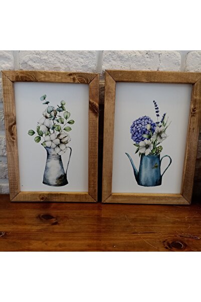 woodhomeworks Gerçek Ahşap Dekor Pano 2 Parca