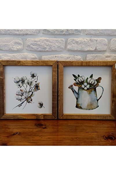 woodhomeworks Gerçek Ahşap Dekor Pano 2 Li