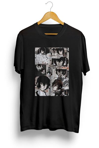 karikatürstore Dazai Aesthetic Anime Baskılı Tişört