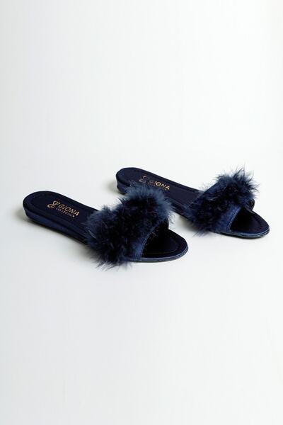 GIONA Women's Furry Bridal Slippers