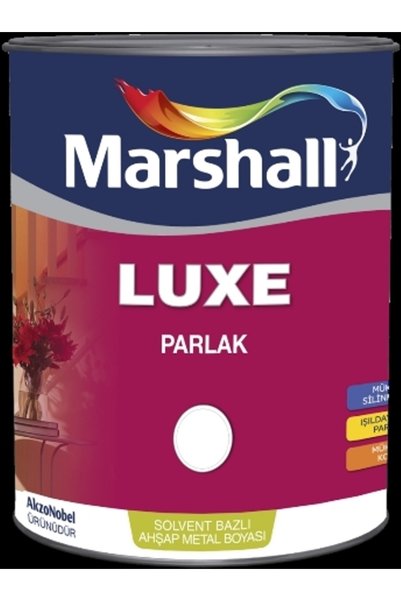 Marshall Boya Luxe Parlak Yağlı Boya 3,75 litre Beyaz