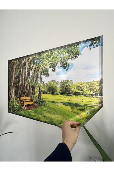 Akıllı Kağıt Statik Tutunma Özellikli Tablo - Poster Manzara (Model-41)