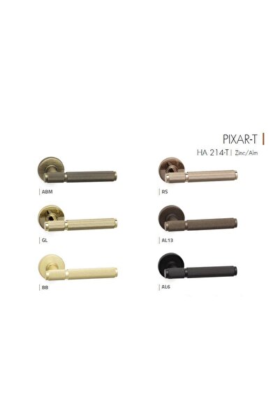 System Pıxar-t Oda Rozetli Rose Renk Oda Kapı Kolu Ha214tro12nrs