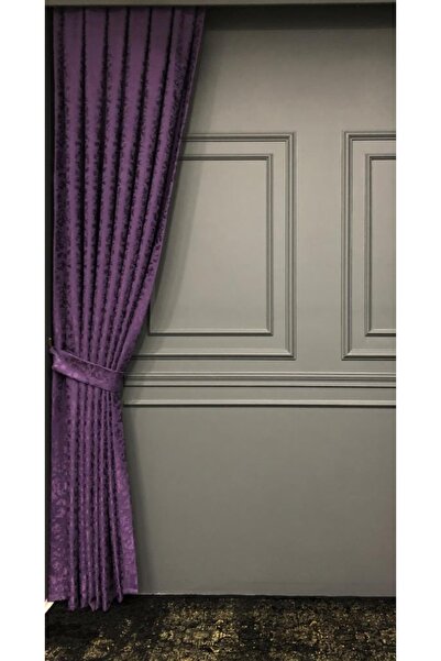 rendecioğlutekstil Fon Perde Milas Desen Jakar Fonluk 80*270 Sık Pileli