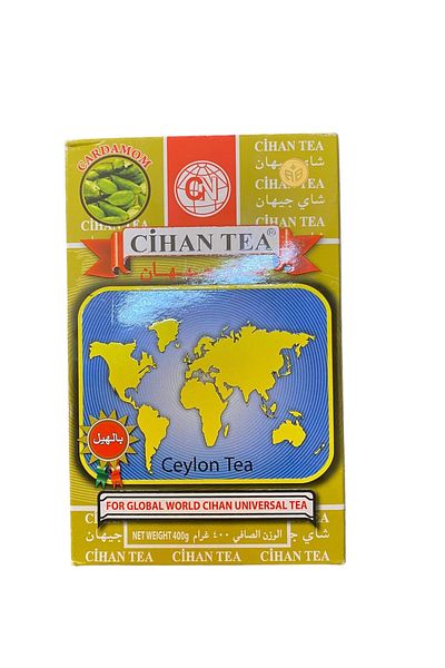 CİHAN Tea 400 Gr Cardamom Black Tea (Kakule) -Bag