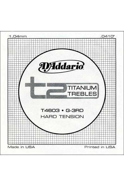 Daddario T4603 Titanium Hard - Αριστερό - Μονόχορδο Κλασική Κιθάρα Μονόχορδο