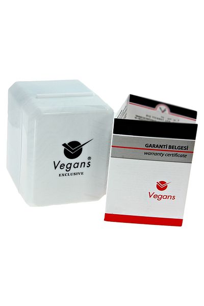 Vegans Leather Band Men's Wristwatch with Calendar