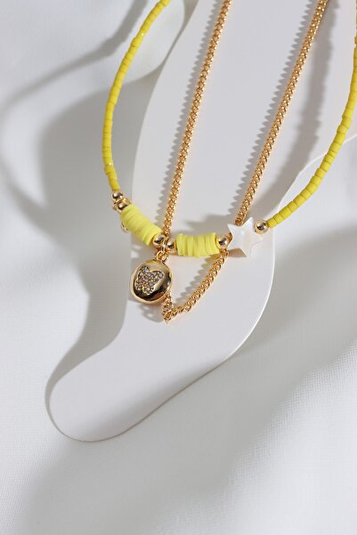 Süspüs Accessories طقم من قطعتين من خلاخيل الذهبية على شكل فراشة مرصعة بالخرز