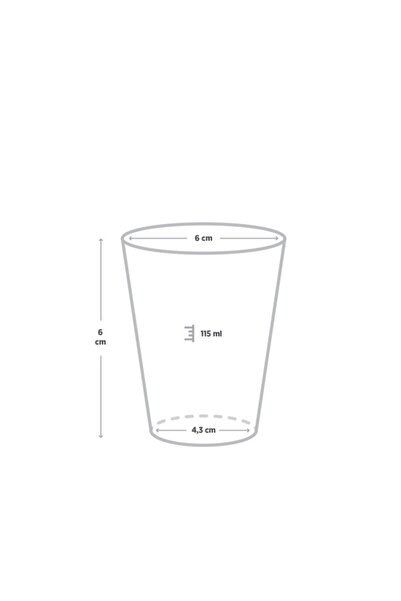 Genel Markalar Baskısız Beyaz Karton Bardak 4 Oz - 50'li