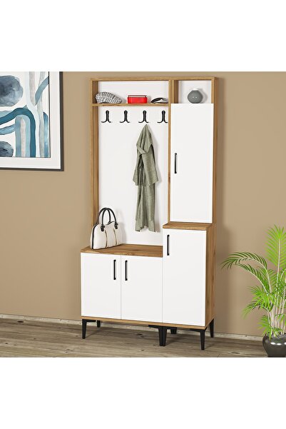 Kalender Dekor Rose-1-2 Portmanto Vestiyer Ayakkabılık