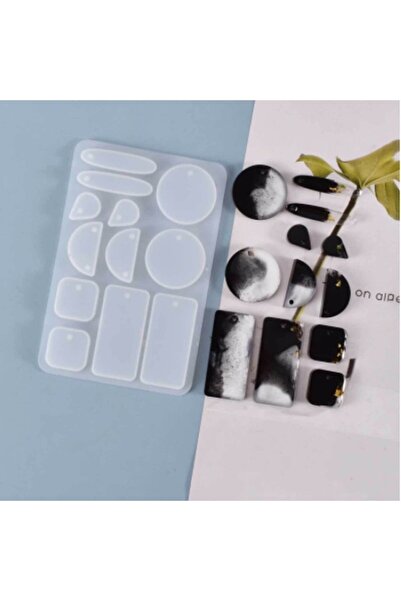 adarya Epoksi Silikon Kalıp Çoklu Küpe Ve Kolye Kalıbı