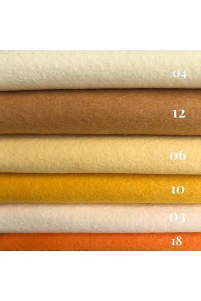 Yumuşakkeçe Thin Soft Felt 100*100 Cm 6 Colors