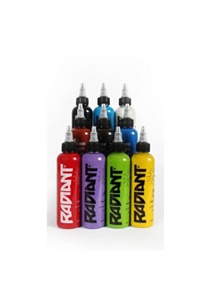 Black Tattoo Radiant 10 Renk 1 Oz 30 ml Set Dövme Boyası