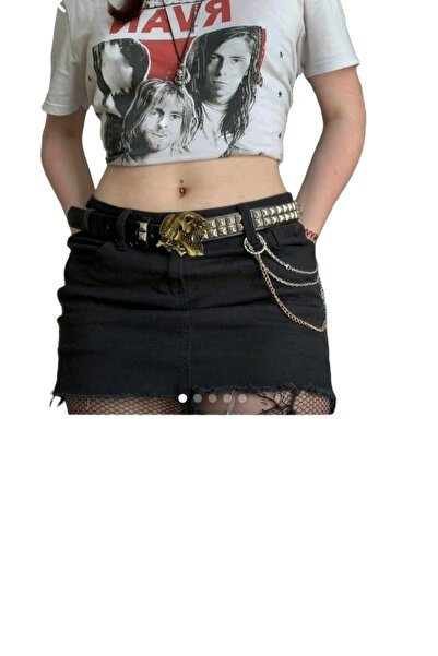 targay رعاة البقر مشبك القوطية الشرير ميتاليكا نمط مرصع حزام الجمجمة