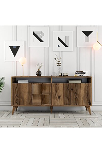 Variant Mobilya Milan 160cm Konsol - Ceviz / Ceviz