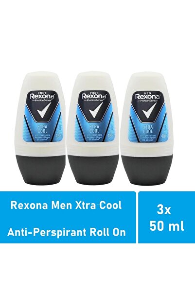 Rexona Men Roll On Xtra Cool 50 ml 3lü Paket