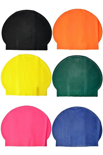 wimbledon Unisex Latex Swimming Cap - Πακέτο 5 τεμαχίων