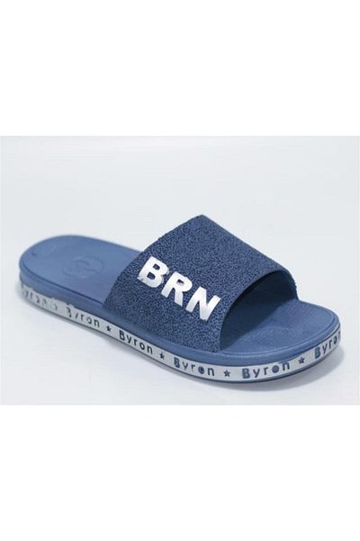 Brn Home - Αντιολισθητική σόλα, Μπάνιο, Θάλασσα, Πισίνα, Παραλία, Καθημερινά, Μπλε Navy, Παντόφλες Unisex