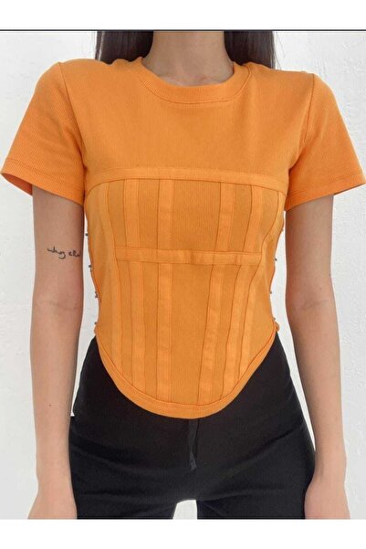 Dilvin Fitilli Korse Görünümlü Top Oranj