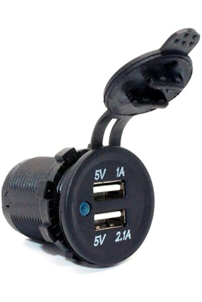 aogo Motosiklet Araba Tekne Çift Usb Şarj Soketi 5v1a 5v2.1a 2 Usb Güç Çıkışı Su Geçirmez 12v Usb Priz