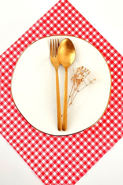 NapkinStore Red Gingham Napkin 20 Pieces