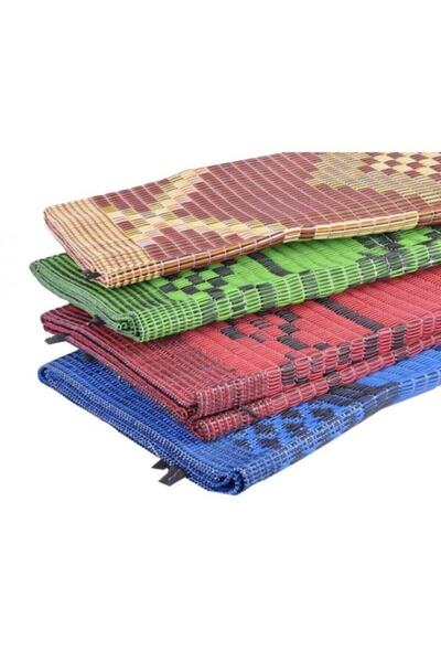 ACY STORE Plastik Hasır Piknik Kilimi Cami Bahçe Kilimi Bağ Seccade Namaz Kamp İçin Uygun Çift Mekik