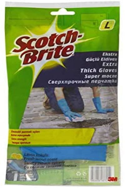 Scotch Brite Size L Extra Strong Gloves - 2 Pack