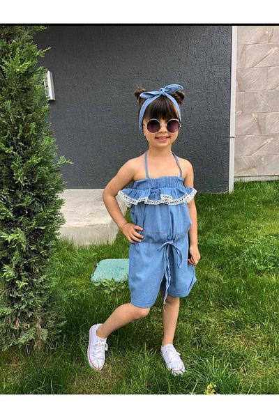 polat kids Salopetă din denim Bandana inclusă