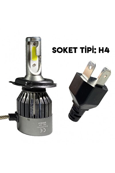 PYTHONEX Motosiklet H4 Şimşek Etkili Led Beyaz Xenon Uzun Kısa Model 1 Adet