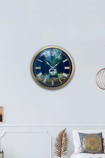 Kasva Concept Cadou 40 Cm Ceas de Perete Decorativ Metal Vechi
