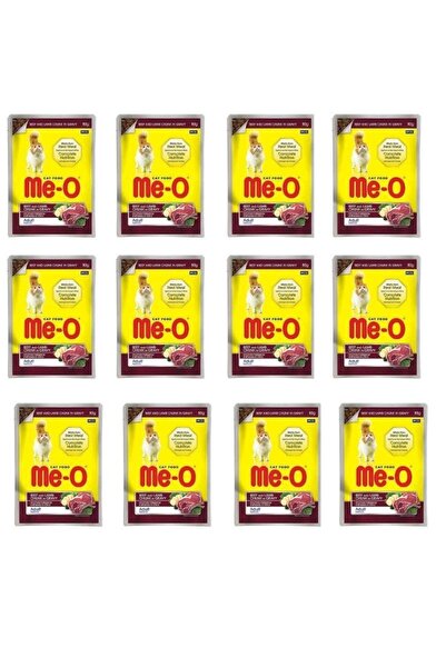 me-o Meo Pouch Gravy Sığır Ve Kuzu Etli Yetişkin Kedi Konservesi 80 Gr X 12 Adet