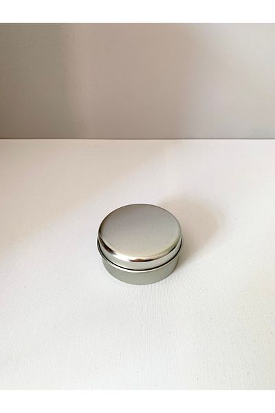 hobimumi Empty Tin Box 7X3 Silver