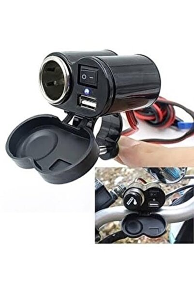 RIALLI Motorsiklet Çakmaklık Ve Usb ( Su Geçirmez )