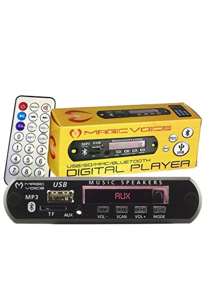 MagicVoice Oto Teyp Dijital Player Board Usb-sd-mic-bluetooth 12 Volt