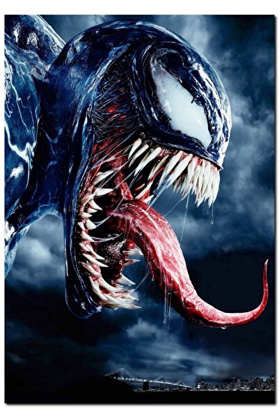 Cakatablo Ahşap Tablo Venom Filmi Avengers Örümcek Adam (50x70 Cm Boyut)