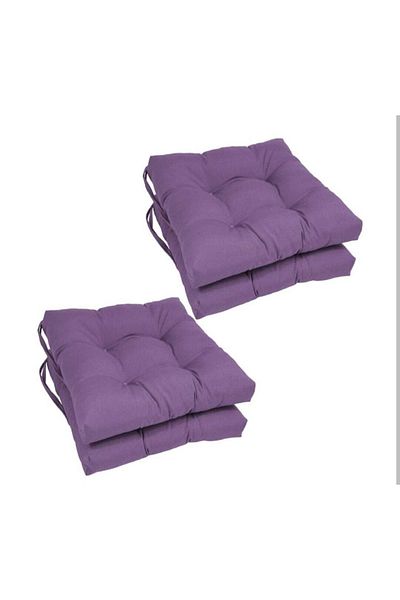 KAJJU TEXTİLE & DESİGN 4-Piece Combination Pofidik Square Chair Cushion Purple 40X40