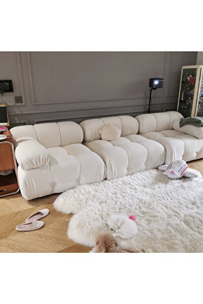 S Home Design Concept Bellini Modüler Koltuk Köşe Takımı 3 Modül Kırık Beyaz ...