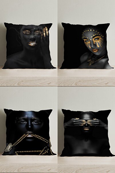 LadiesHome Huse pentru perne decorative digitale cu două fețe cu design speci...